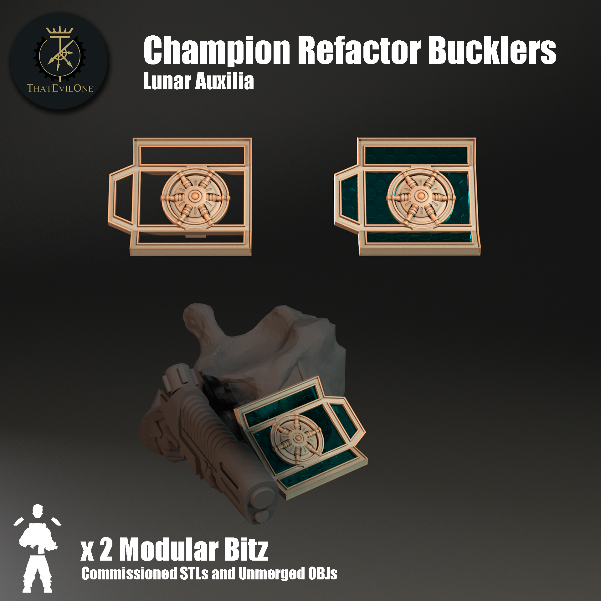 Champion Refactor Bucklers - Commissioned